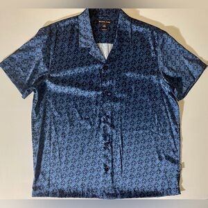 🆕 Michael Kors Men's Resort 24 Collection Short Sleeve Shirt